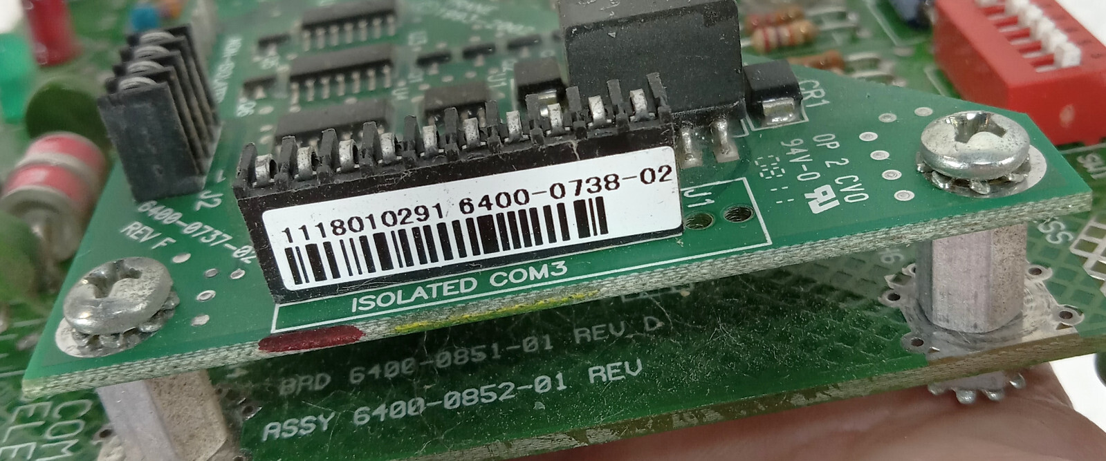 1 USED TRANE 6400-0851-01 ASSY 6400-0852-01 CIRCUIT BOARD W/ SUB **MAKE OFFER**