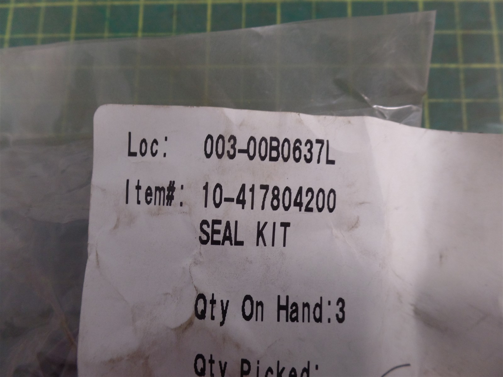 GENUINE TROJAN O&K 10417804200 COMPLETE SEAL KIT, TEREX 10-417804200, NIB, N.O.S