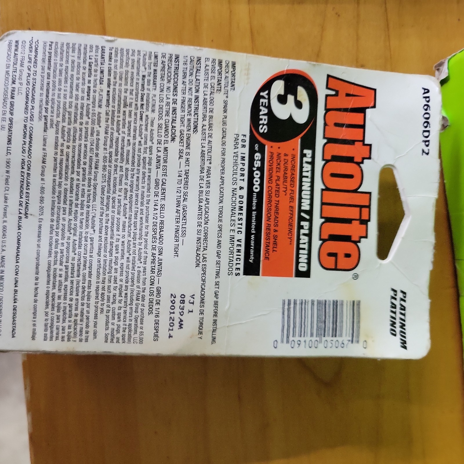 Autolite Spark Plugs AP606DP2 Replaces: ACDelco 41-900,41-902 Pack of 2