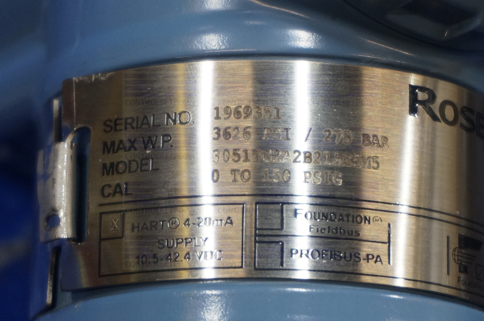 EMERSON ROSEMOUNT 3051TG2A2B21AE5M5 PRESS TRANS 3051 TG2A2 ID69351
