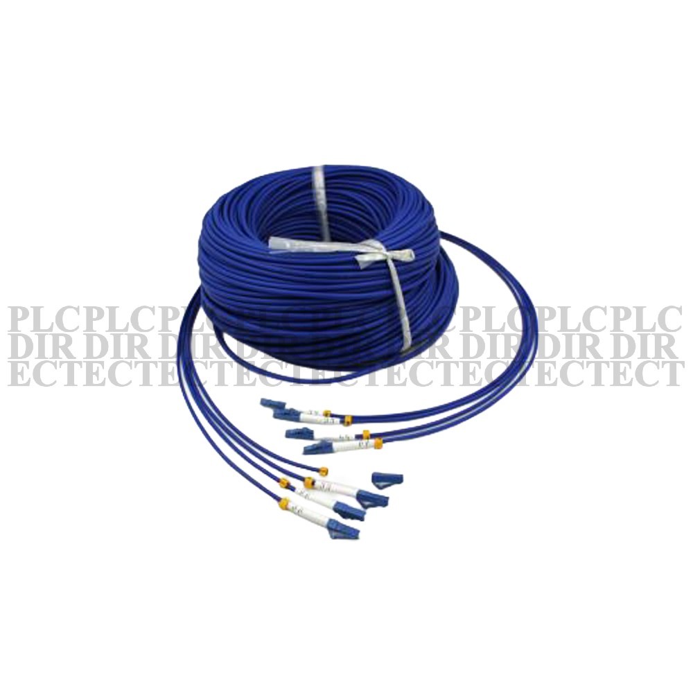New LC-LC UPC 4 Strand 9/125 Single Mode Fiber Patch Cord 100M