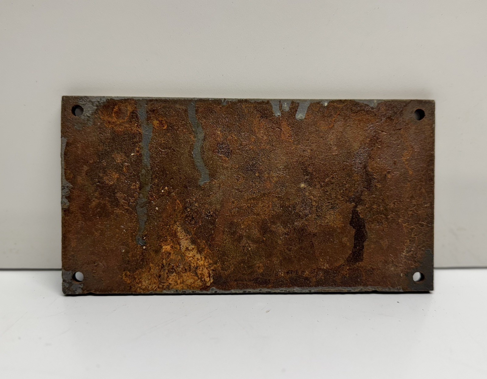 Vintage Iron Byrne Doors Inc. Detroit Mich 6.25″ x3.25″x.1875″thick Badge