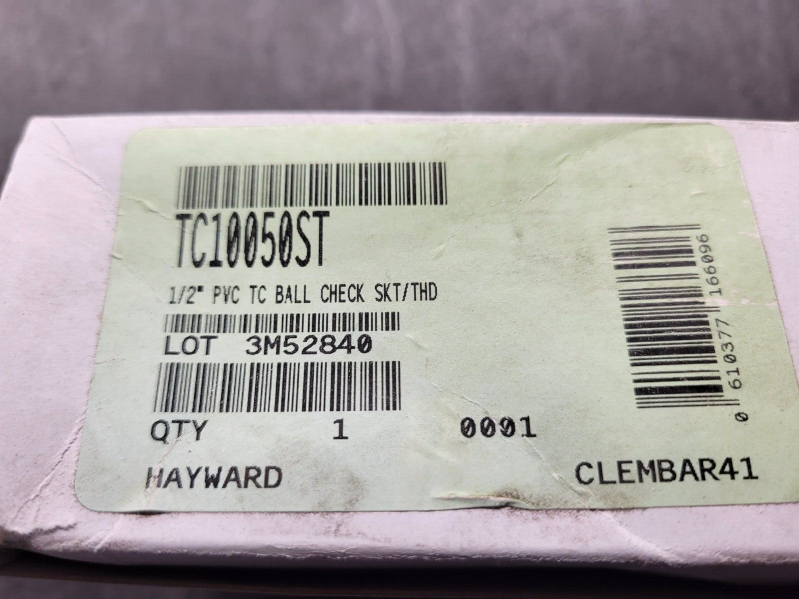 Hayward TC10050ST 1/2″ PVC Ball Valve.