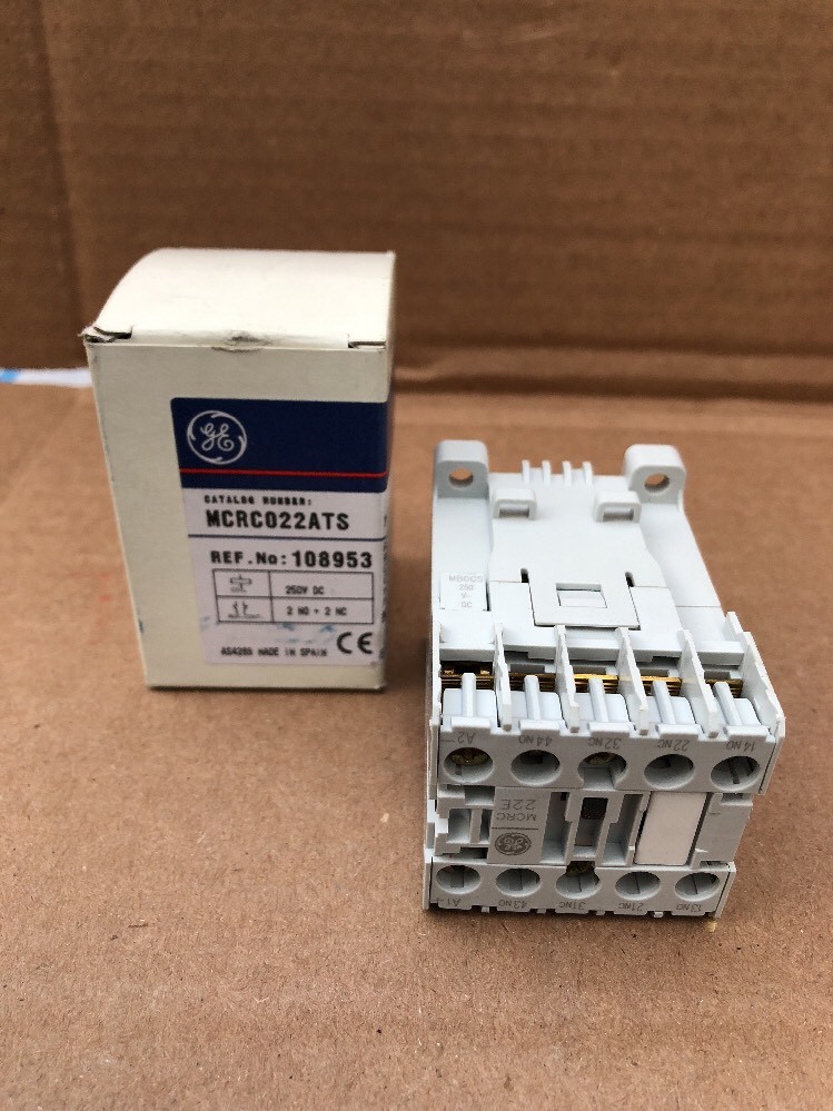 MINI CONTROL GE RELAY 2NO/2NC 250V DC COILSTD TERM Auxiliary #B-16