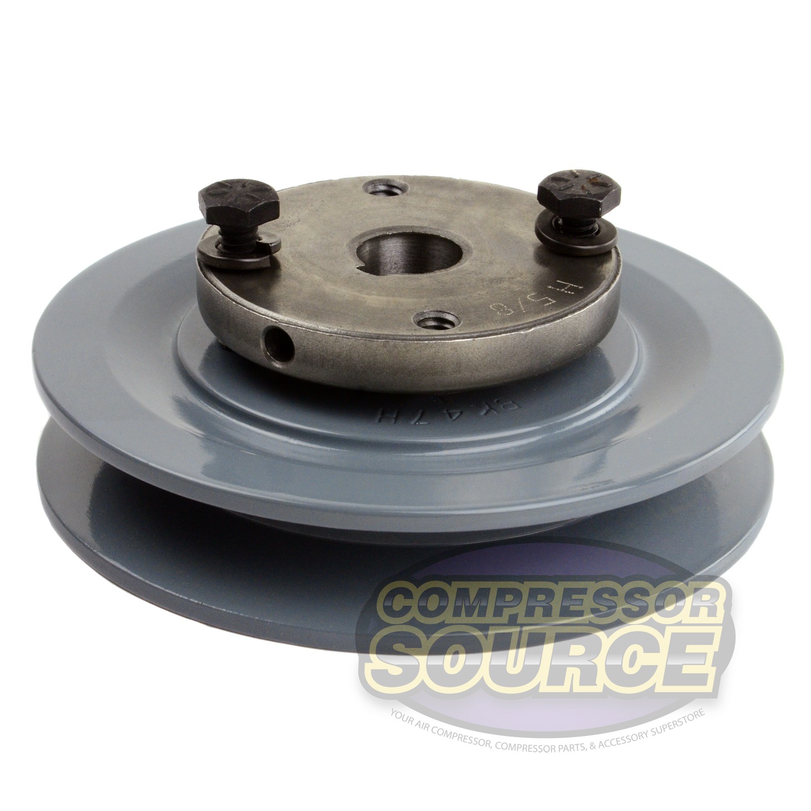 Cast Iron 4.5″ Single Groove Pulley Belt B Section 5L with 5/8″ Sheave Bushing