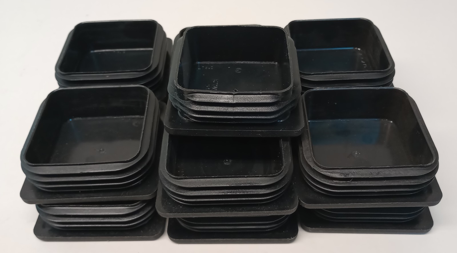 BPF Type T-01021-A-075075-001-005 Black75x75mm Square Tube Insert (Pack Of 13)