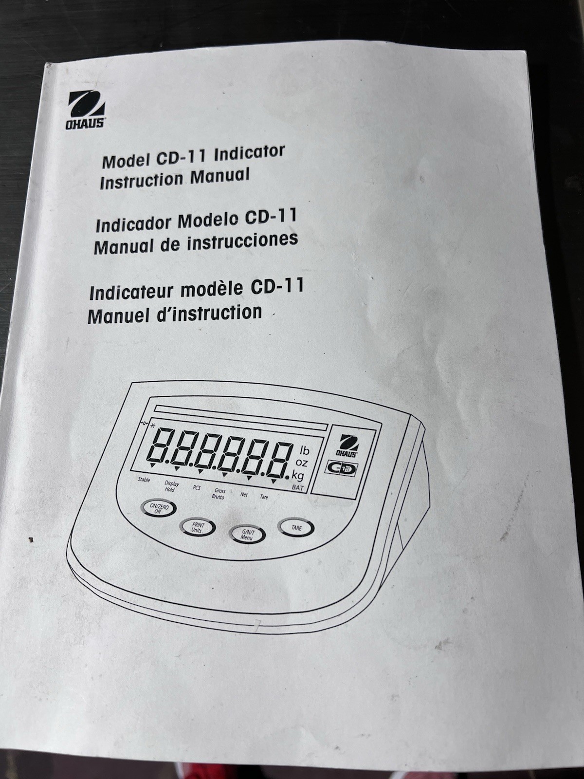 Ohaus CH30-R11 Champ II Bench Scale 30 KG x 0.005 KG