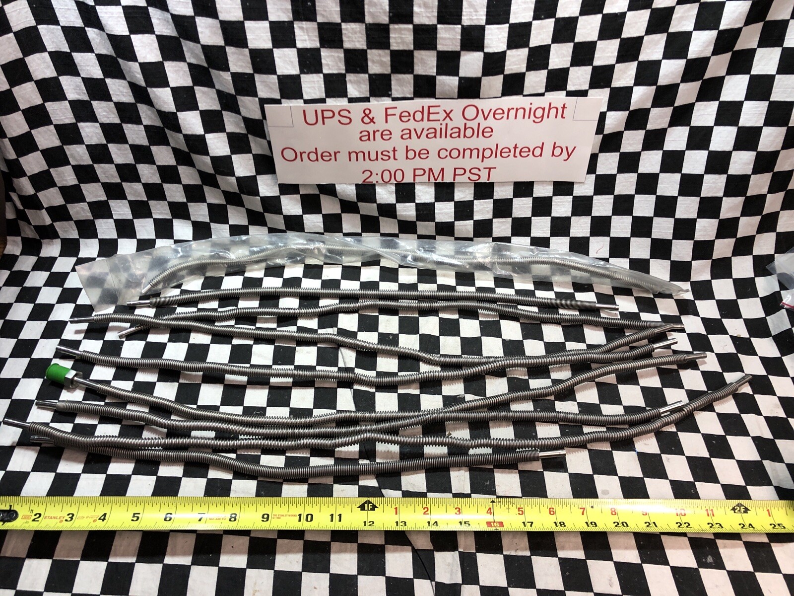 SWAGELOK Flexible Tubing 1/4″ X 18″ TO 24″, 321-4-X-24, LOT OF 9, SHIPSAMEDAY