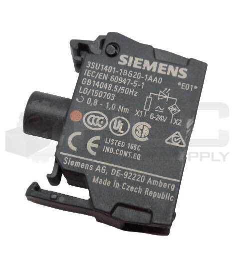 NEW SIEMENS 3SU1401-1BG20-1AA0 LED MODULE 6-24V 60947-5-1 RED