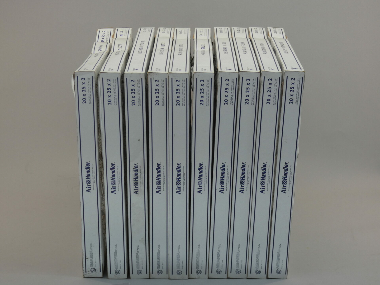 *Lot of 10* Air Handler 20″ x 25″ x 2″ Pleated Air Filter – NEW Surplus!