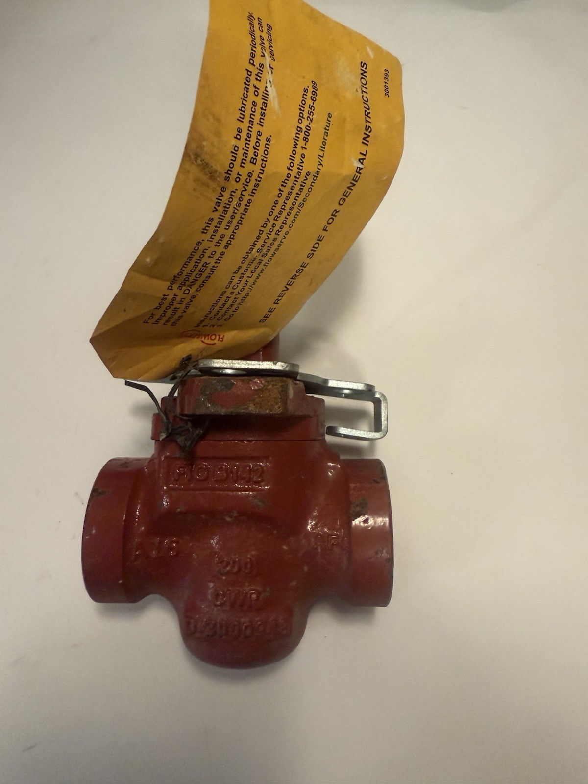 NWT No Box Nordstrom FlowServe D-3000932 2757601 1″ Plug Valve B142