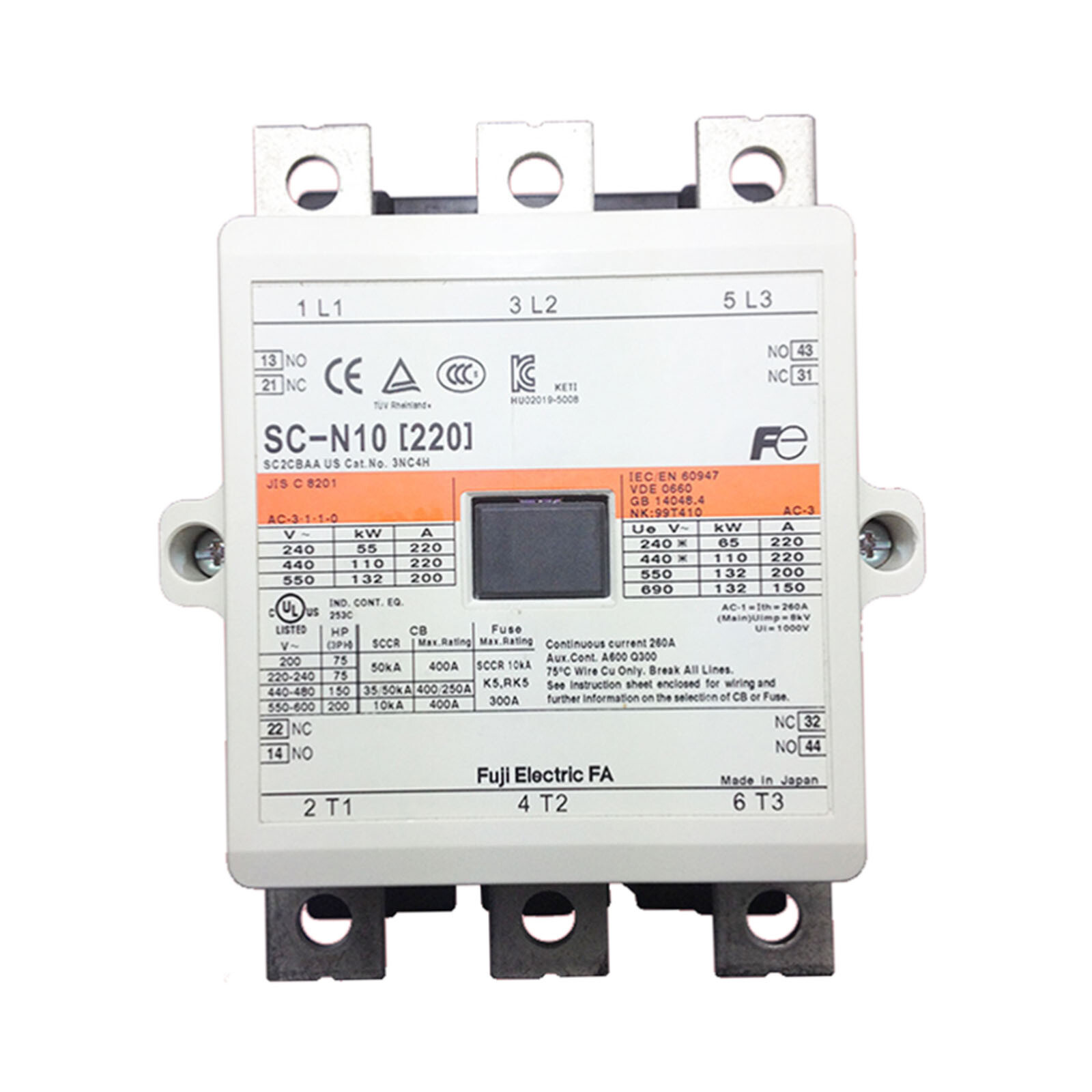 Fuji SC-N10 contactor Coil 110V brand new 1PCS