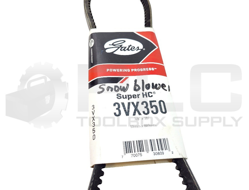 NEW GATES 3VX350 SUPER HC MACHINE/SNOWBLOWER COGGED BELT 10MM X 889MM