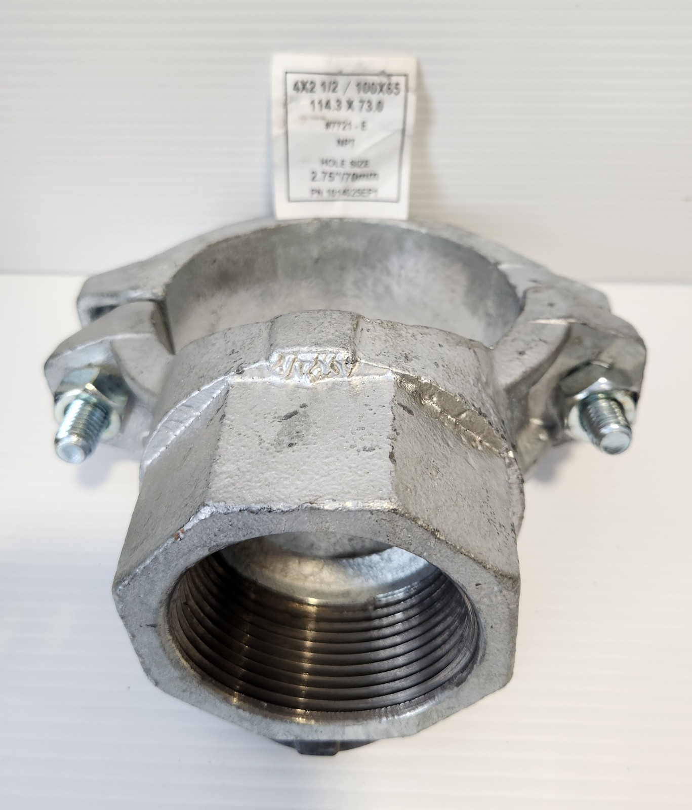4″ X 2-1/2″ GALVANIZED MECHANICAL TEE MODEL: 7721 BRAND NEW ( ON SALE DAY)