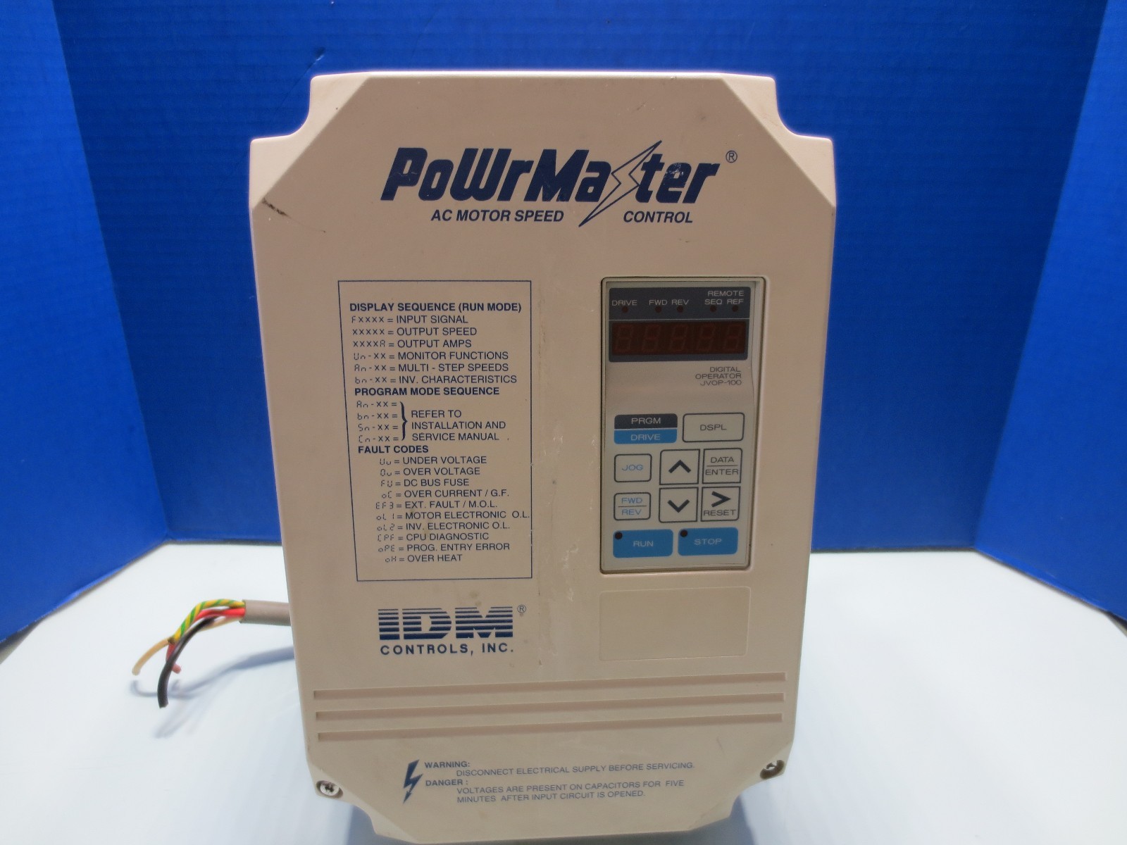 POWRMASTER AC SPINDLE DRIVE POWERMASTER IDM DS306 22P21E NR3G3M4-424 TYPE 1
