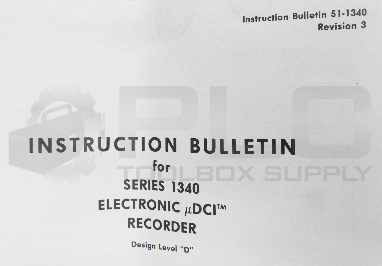 NEW FISCHER & PORTER 51-1340 ELECTRONIC MICRO-DCI RECORDER **READ**
