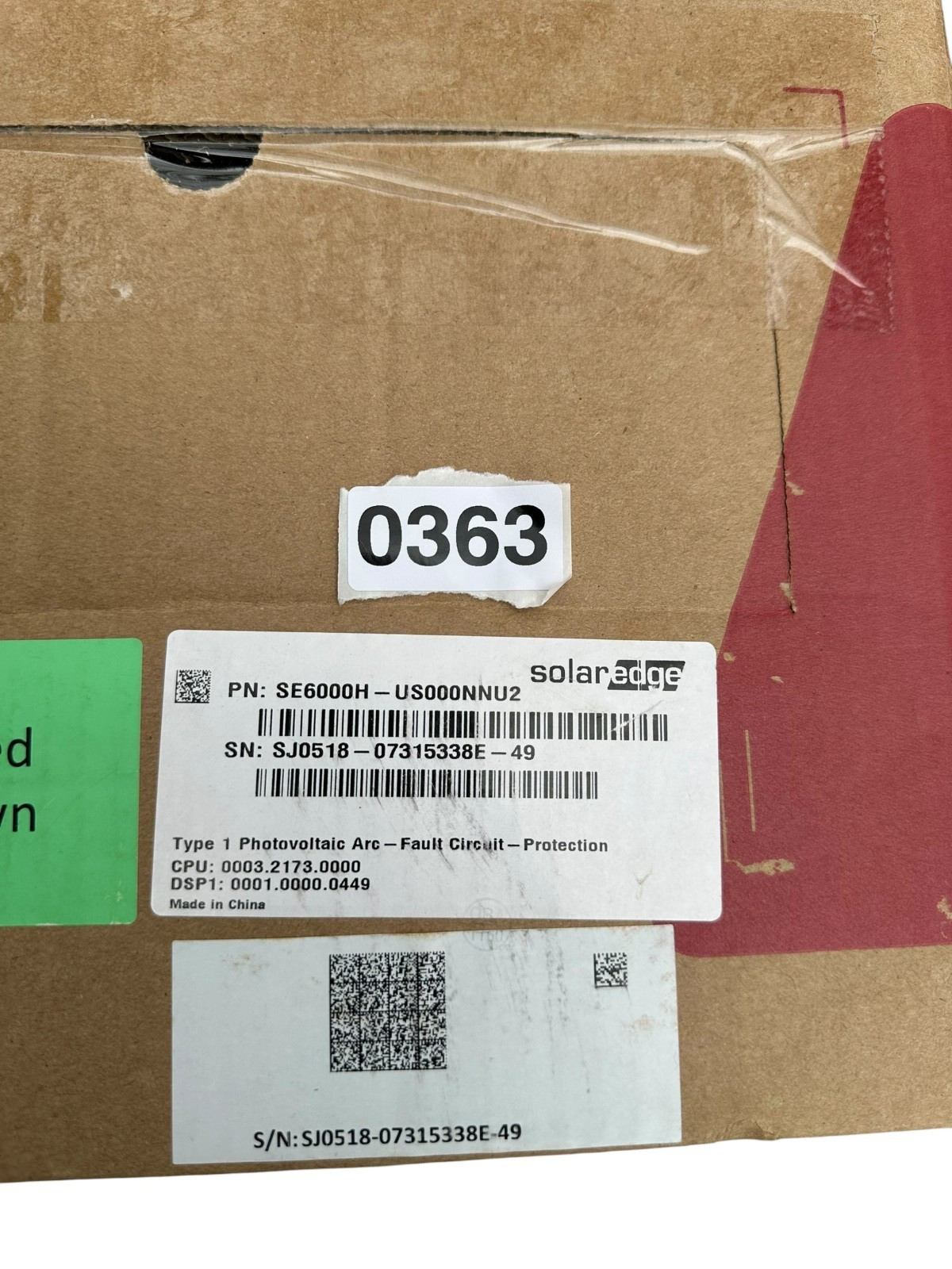 NEW SolarEdge SE6000H-US000NNU2 6kW HD-Wave Single Phase Grid-Tied Inverter