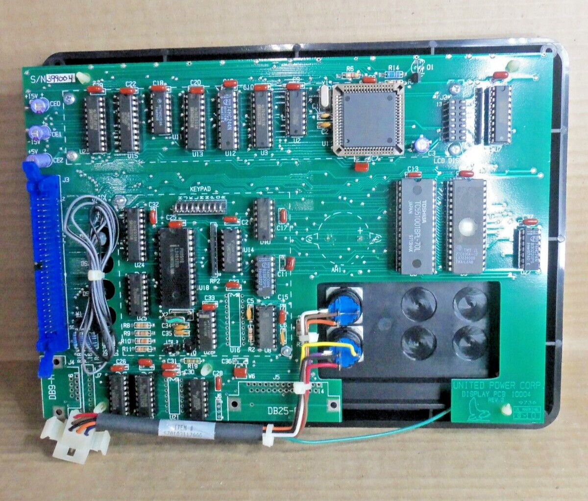 UNITED POWER PCB 10004 REV 3 OPERATOR INTERFACE PANEL MODULE FIRE ALARM AK