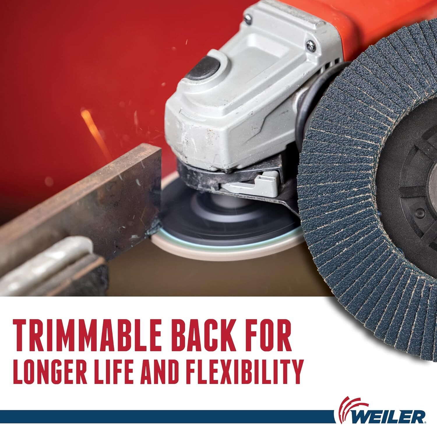 Tiger 5/8-11 Arbor 4.5 80 Grit Zirconium Flap Disc – Trimmable Composite