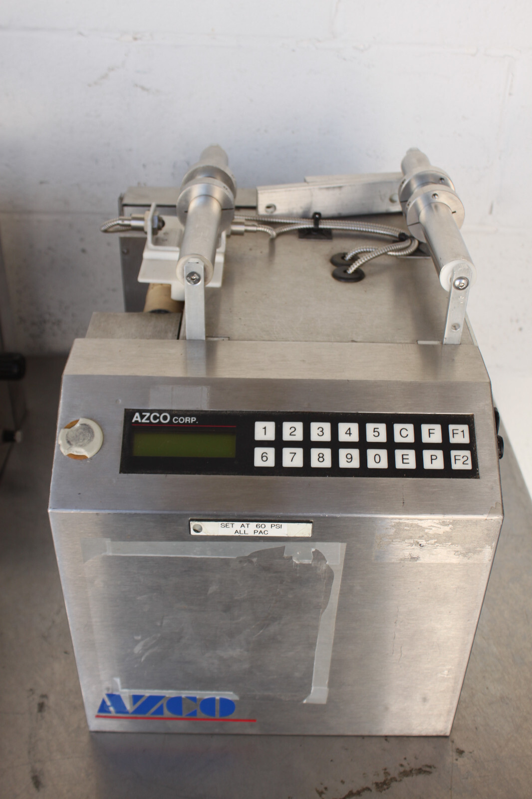 (3) AZCO CORP SUR-PAK SP-4D POUCH DISPENSER & (1) WINDER UNWINDER LOT AS-IS