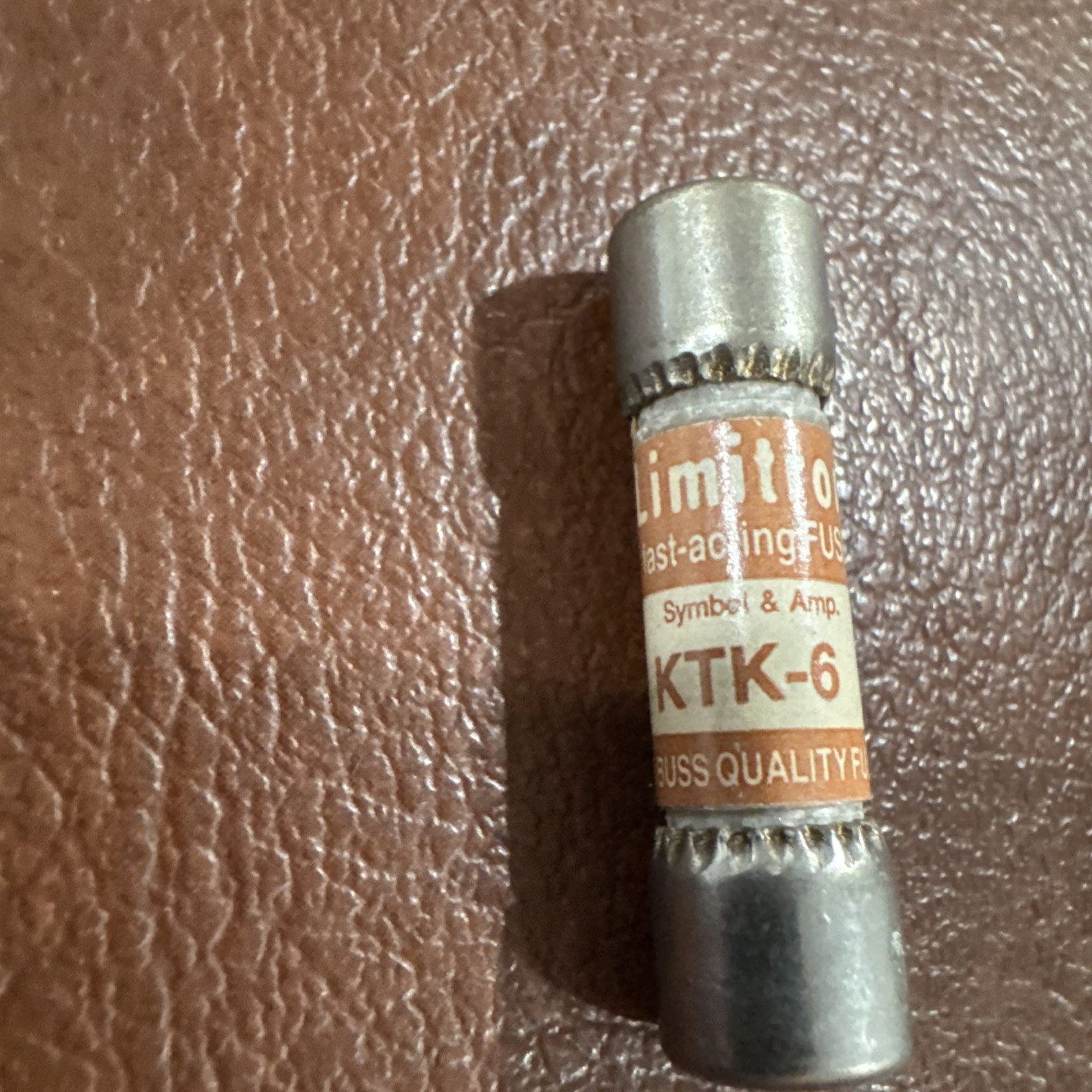 17x BUSSMANN KTK-6 LIMITRON FAST-ACTING FUSE 600V KTK 6