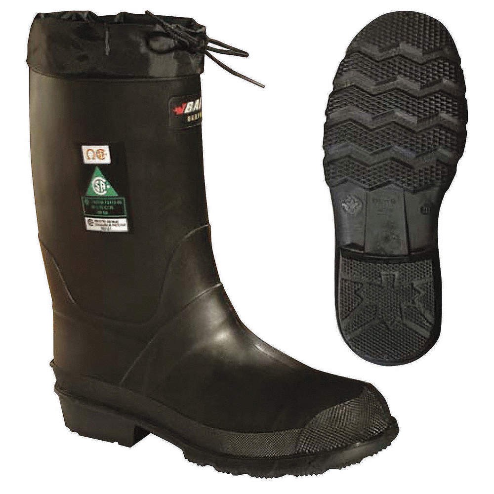 BAFFIN 85740000 Rubber Boot,Men’s,10,Mid-Calf,Black,PR 21A213