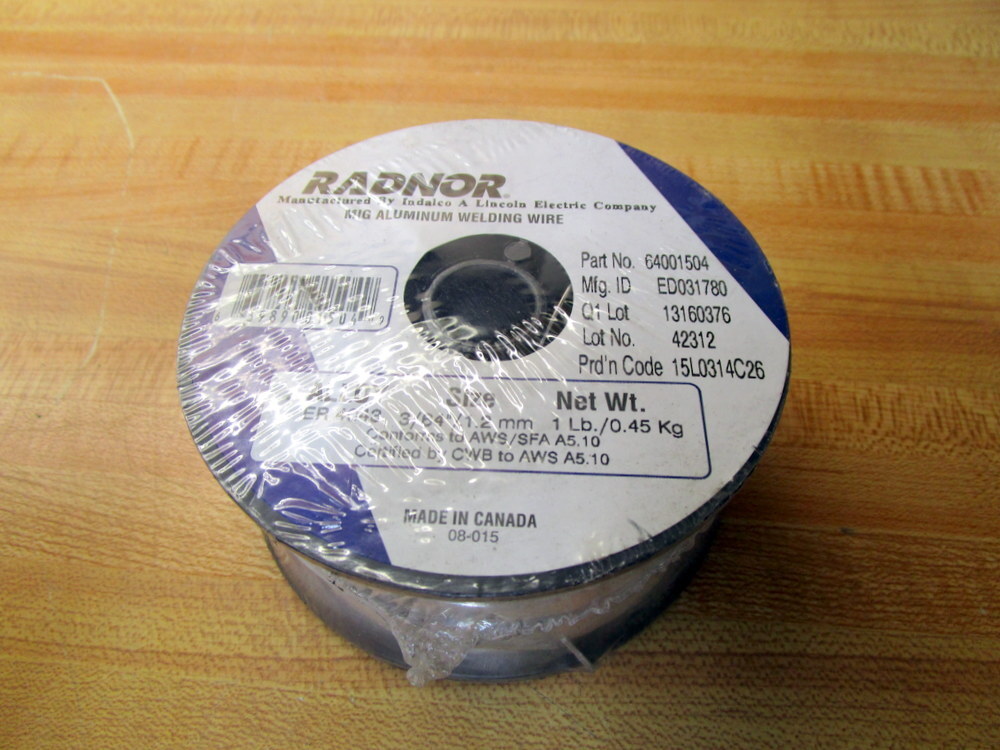 Radnor 64001504 MIG Aluminum Welding Wire ED031780