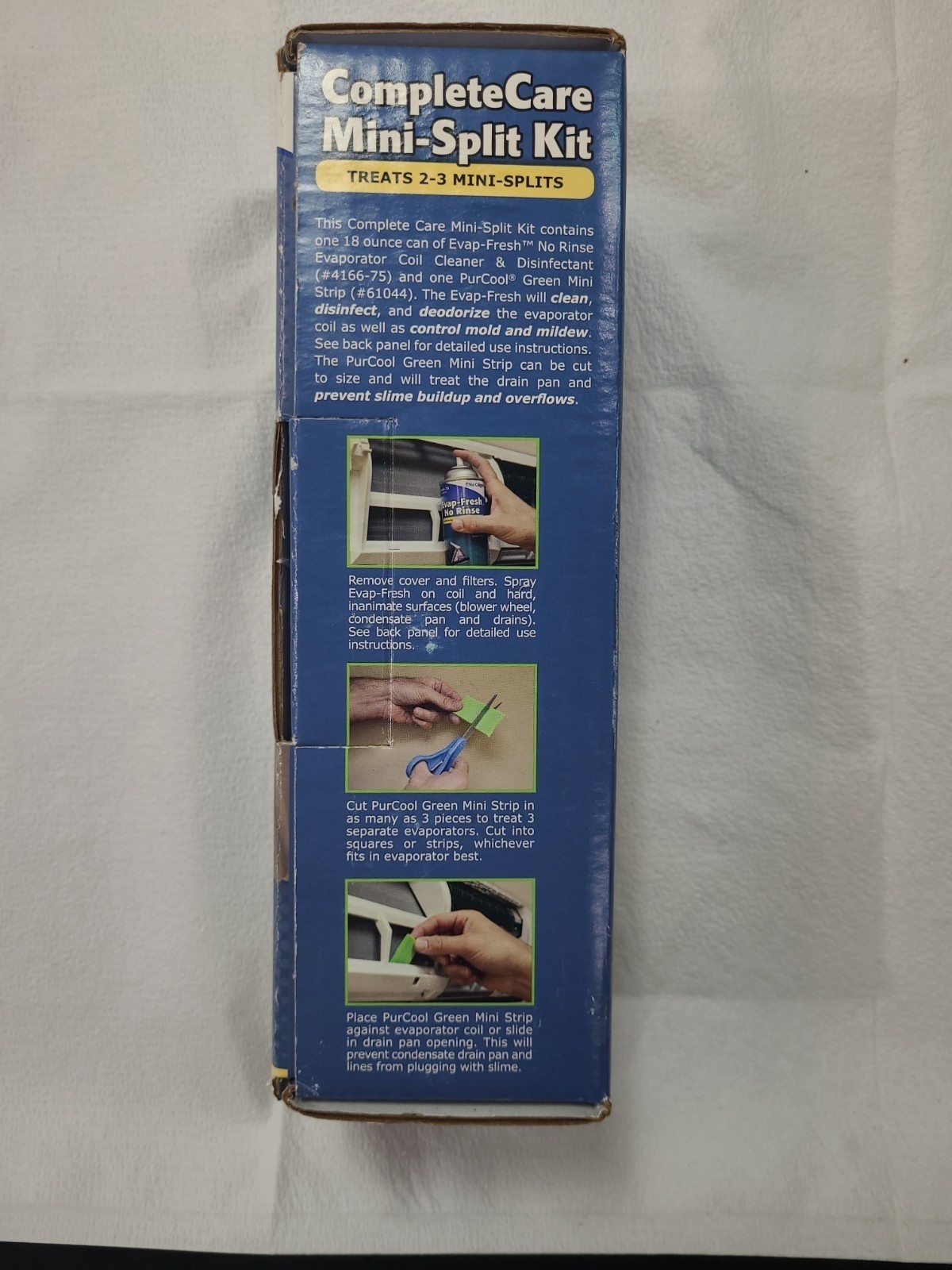 Nu-Calgon 4151-08 Complete Care Mini-Split Kit- 18oz Can & Green Mini Strip