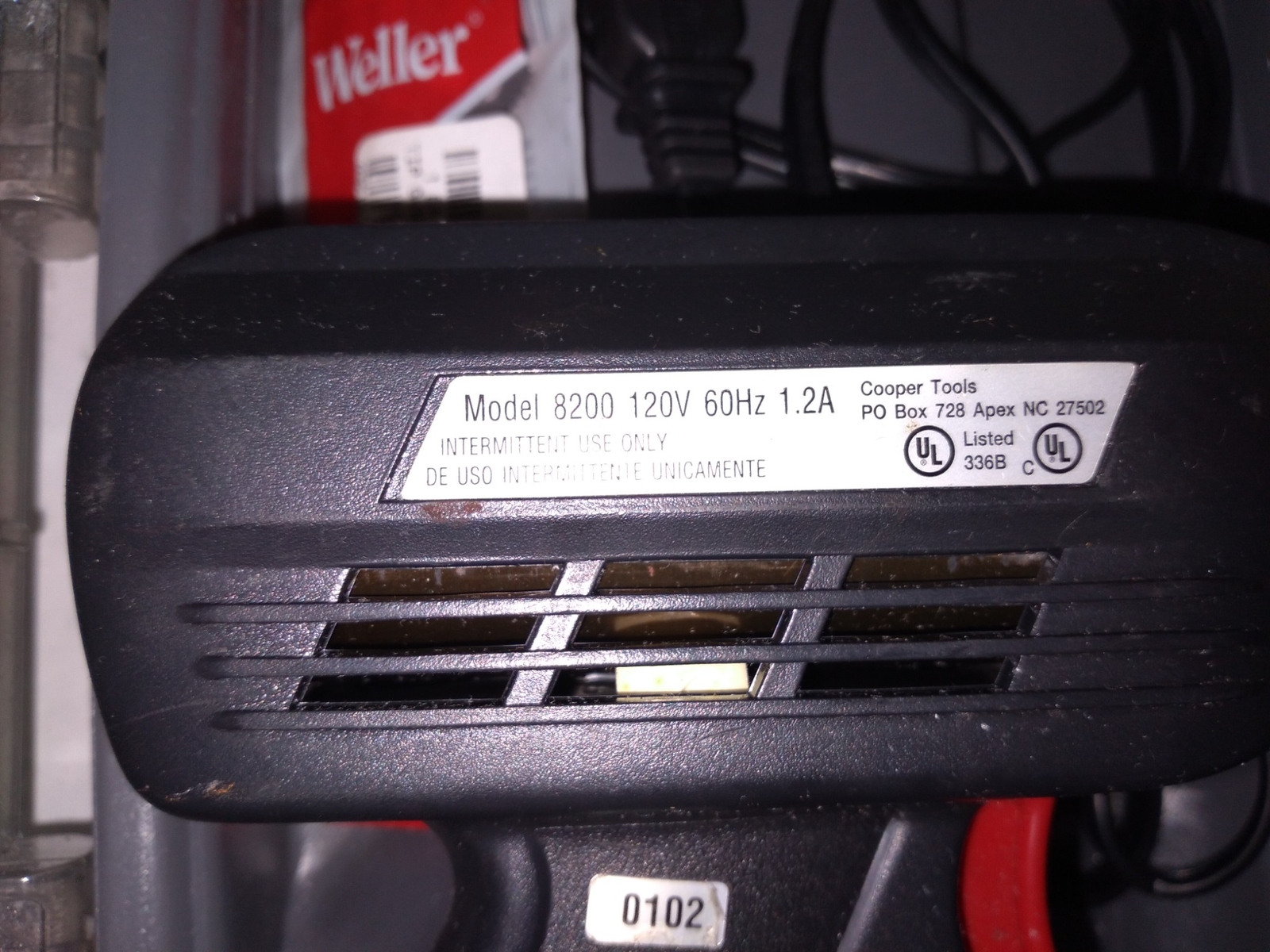 WELLER 8200 120V 60HZ 1.2A UNIVERSAL 140/100W