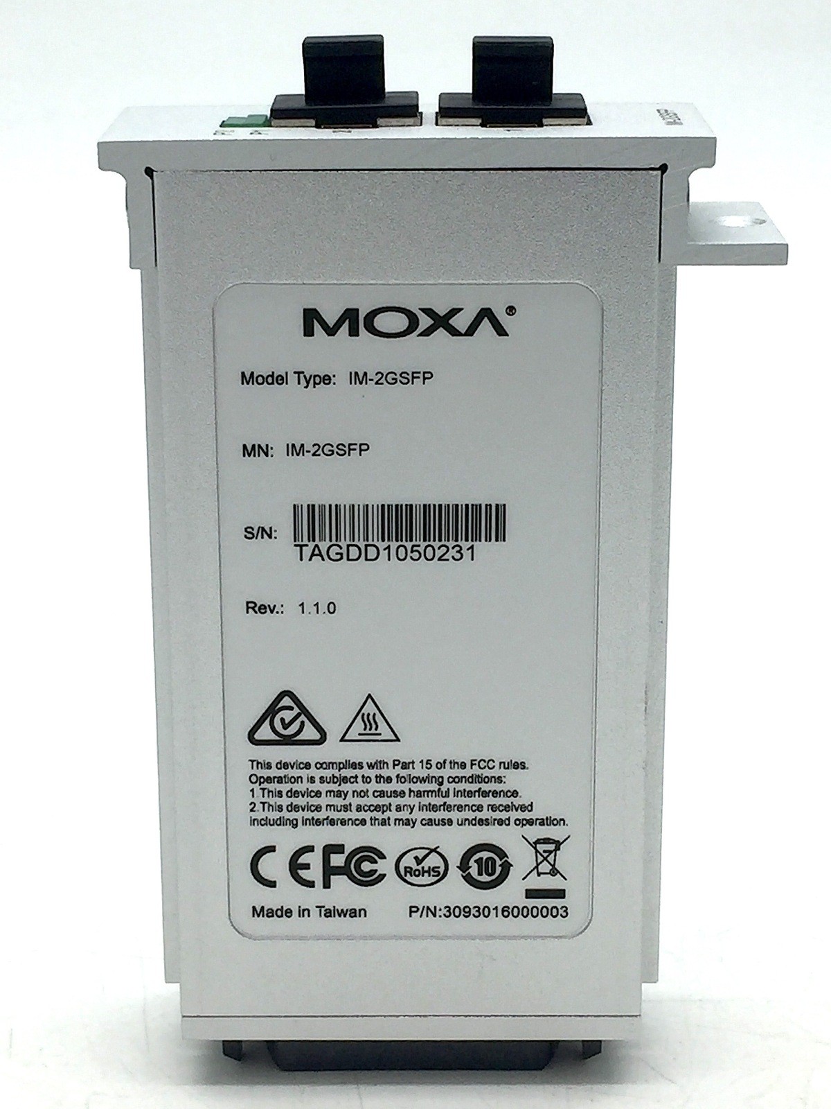 MOXA  IM-2GSFP V1.1.0 Ethernet Interface Module with SFP-1GLXLC V1.1