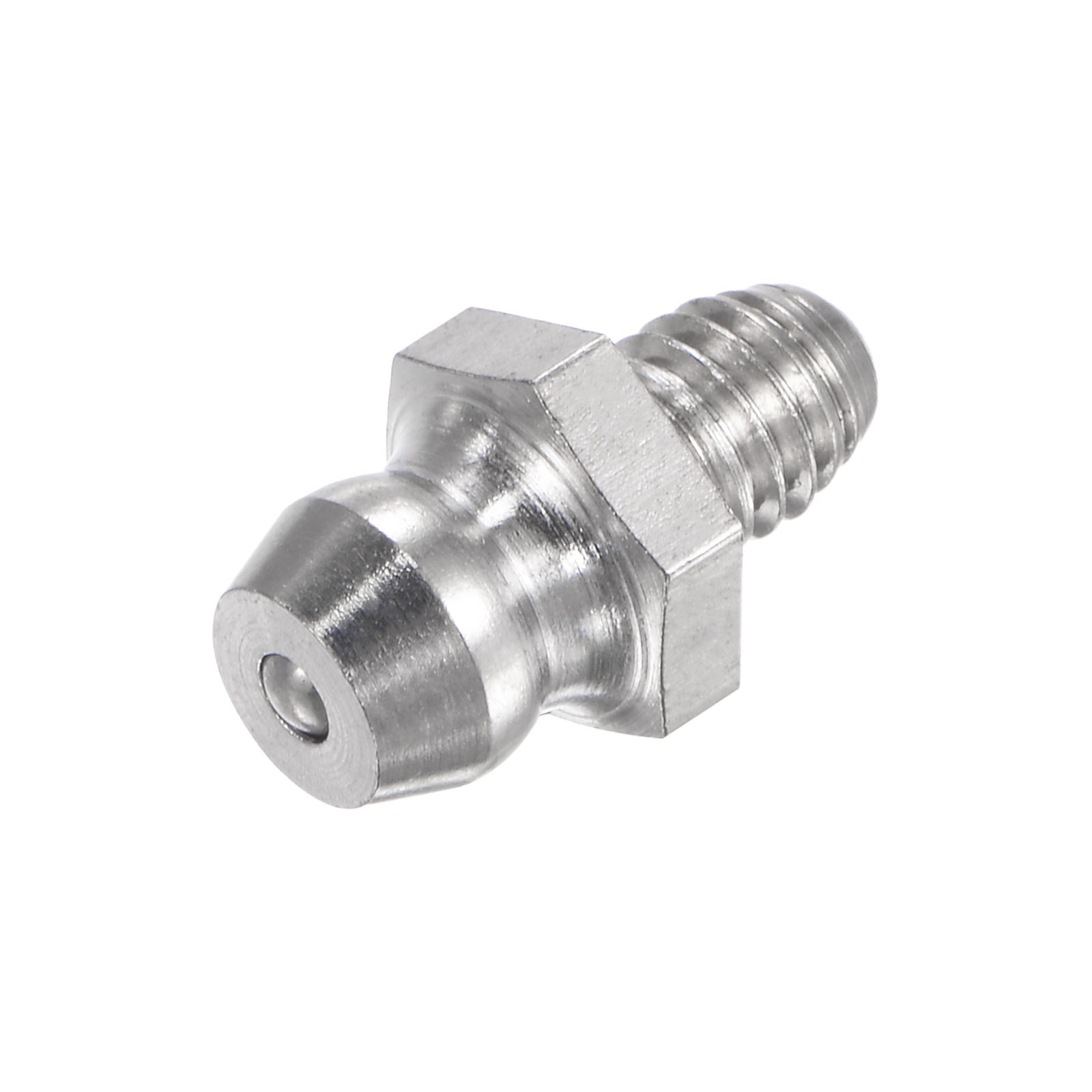 2Pcs Metric Stainless Steel Straight Hydraulic Grease Fitting M5 x 0.8mm
