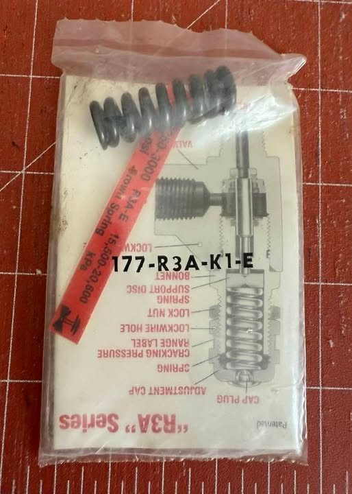 Nupro Relief Valve Replacement Spring R3A Series 177-R3A-K1-E