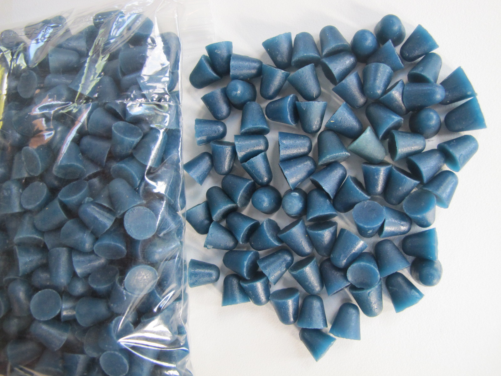 OTEC Precision KO 10 BLUE plastic cone Tumbling Media polishing chips 1pound USA