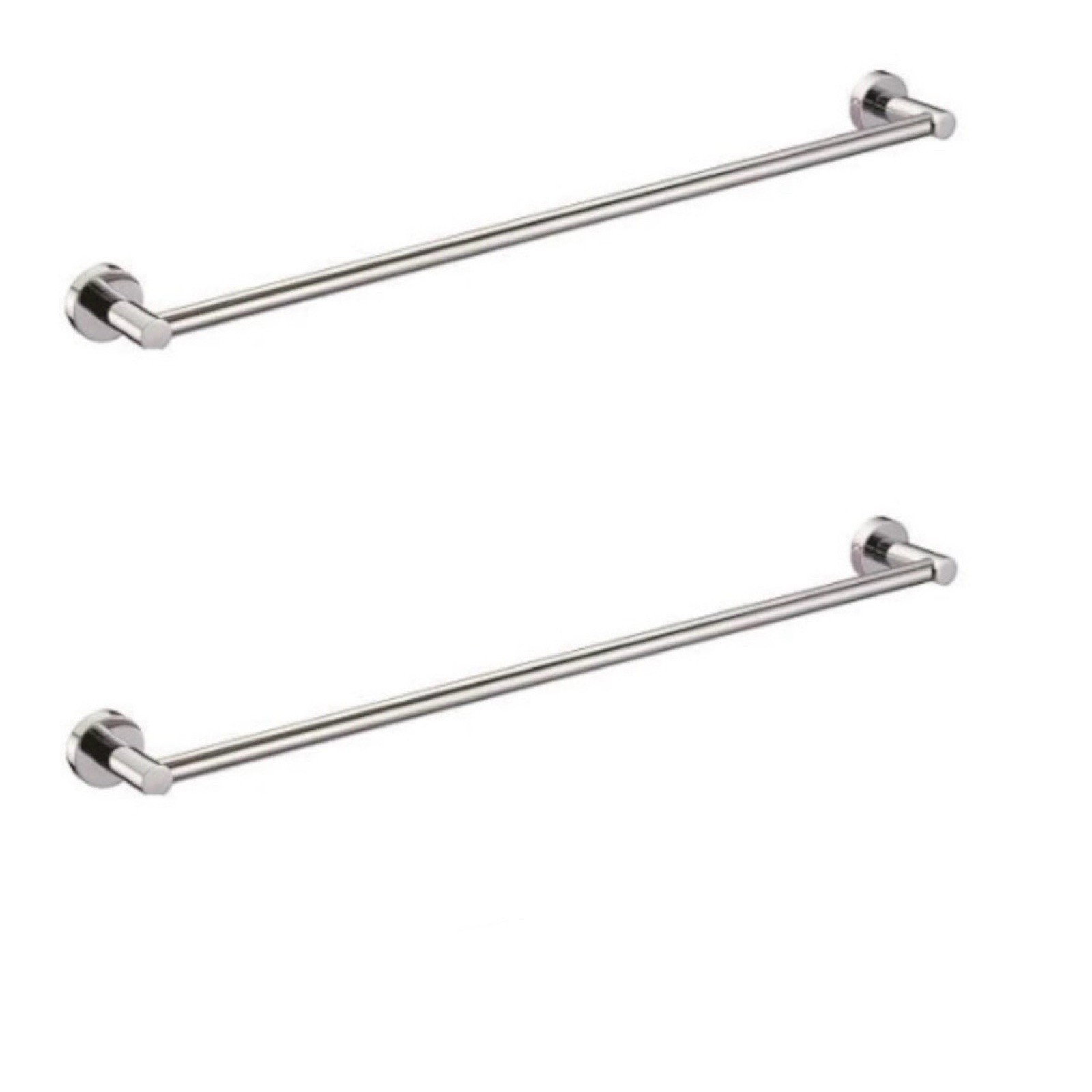 Lot Of Two Pamex BC12CP-15818 18″ Aluminum Towel Bar Solano Chrome