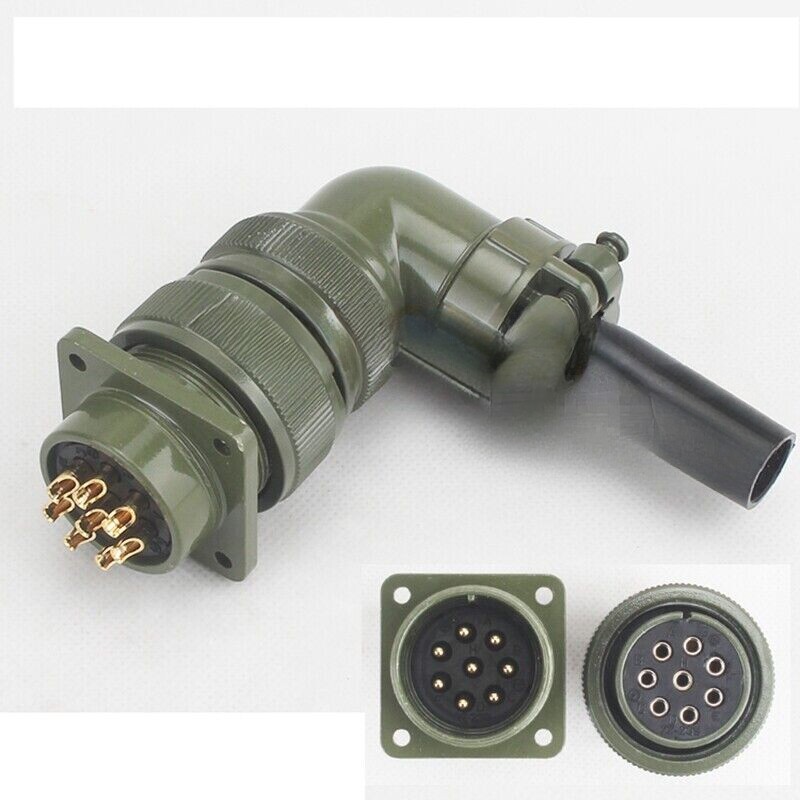 8 core connector elbow type aviation plug MS3108A-22-23 S/P Plug and socket