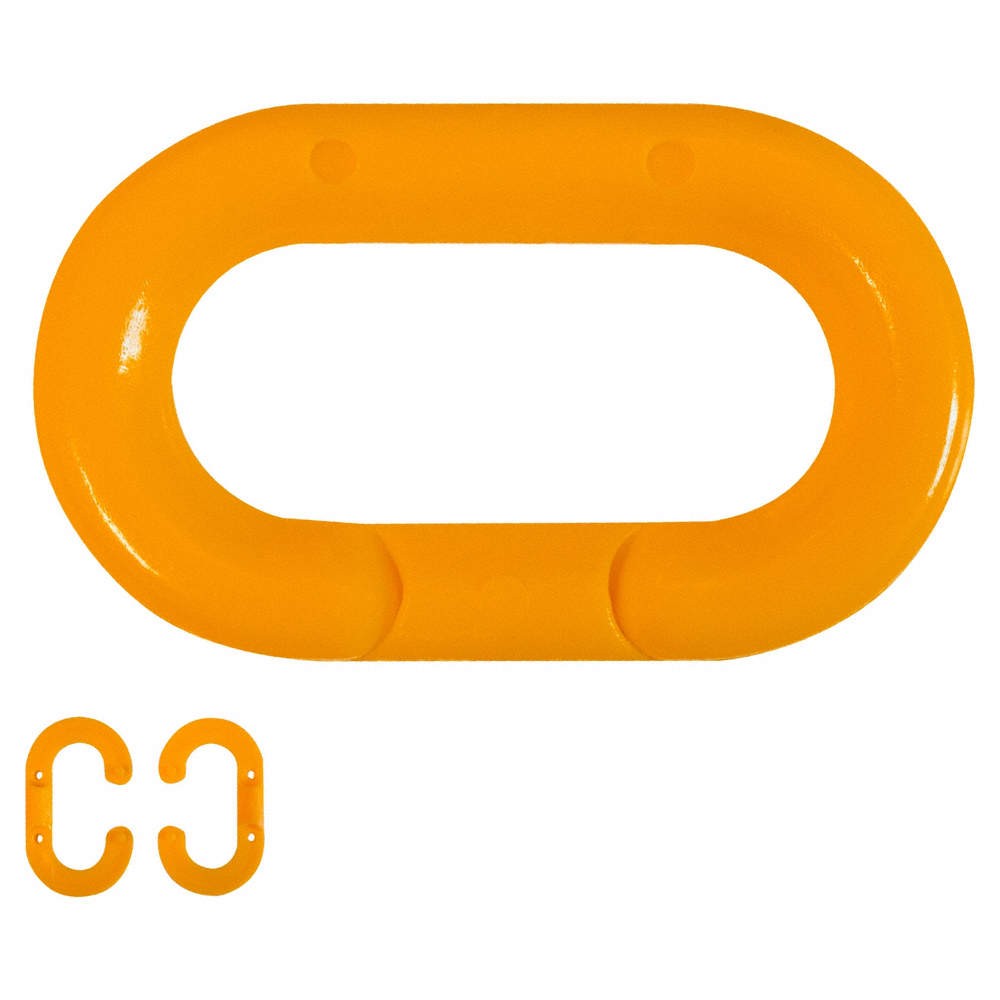 GRAINGER APPROVED 30712-10 Chain Link,Orange,1-1/2″ Size,Plastic 491A01