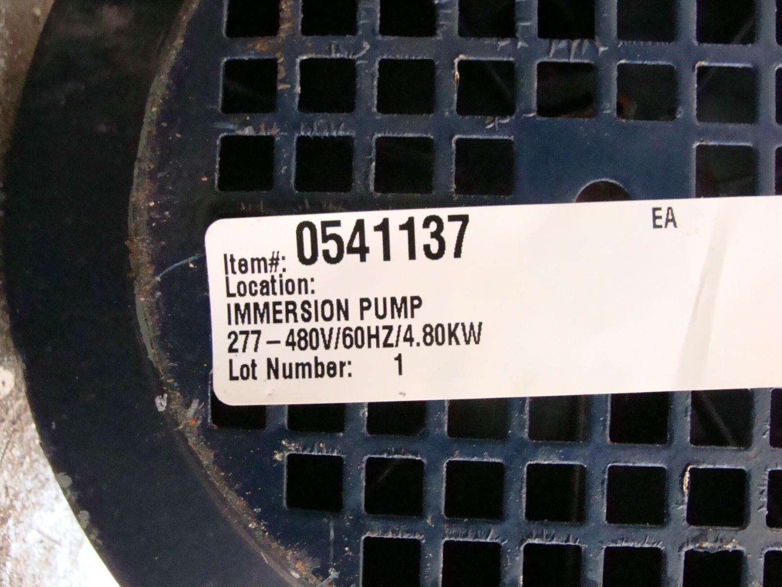 DIETZ IMMERSION PUMP FDR100LB/2P 3PH NR. 65675 277-480V 4.80KW