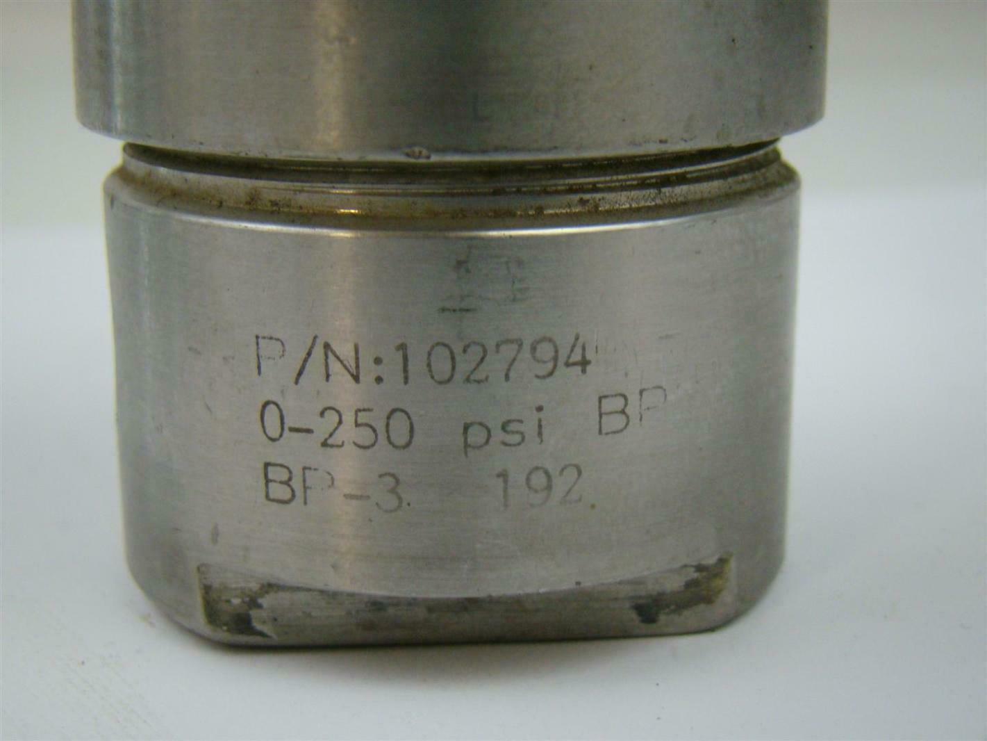 Go 0-250psi BP-3 192 1/4″ ports SS 102794
