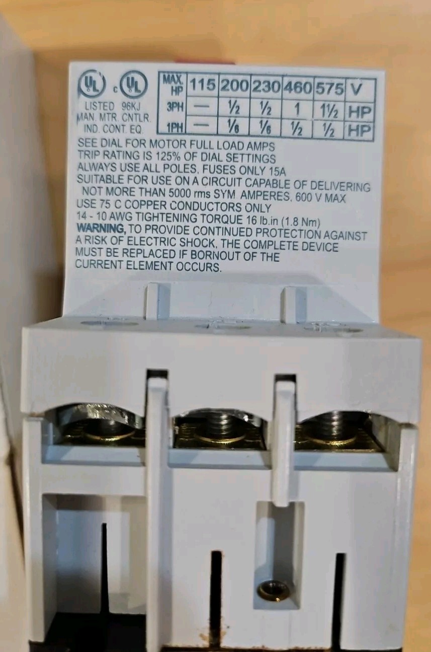 New Lovato 11 LMS 25 2V5T MANUAL MOTOR PROTECTOR 11LMS252V5T 1.6-2.5A ELECTRICAL
