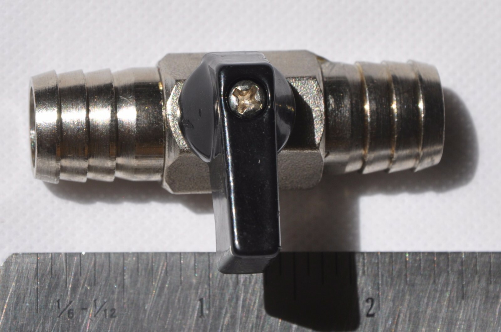 5/8 Barb Ball Hand Valve Air Water Fuel oil Line Pressed /vacuum Rust Resistant