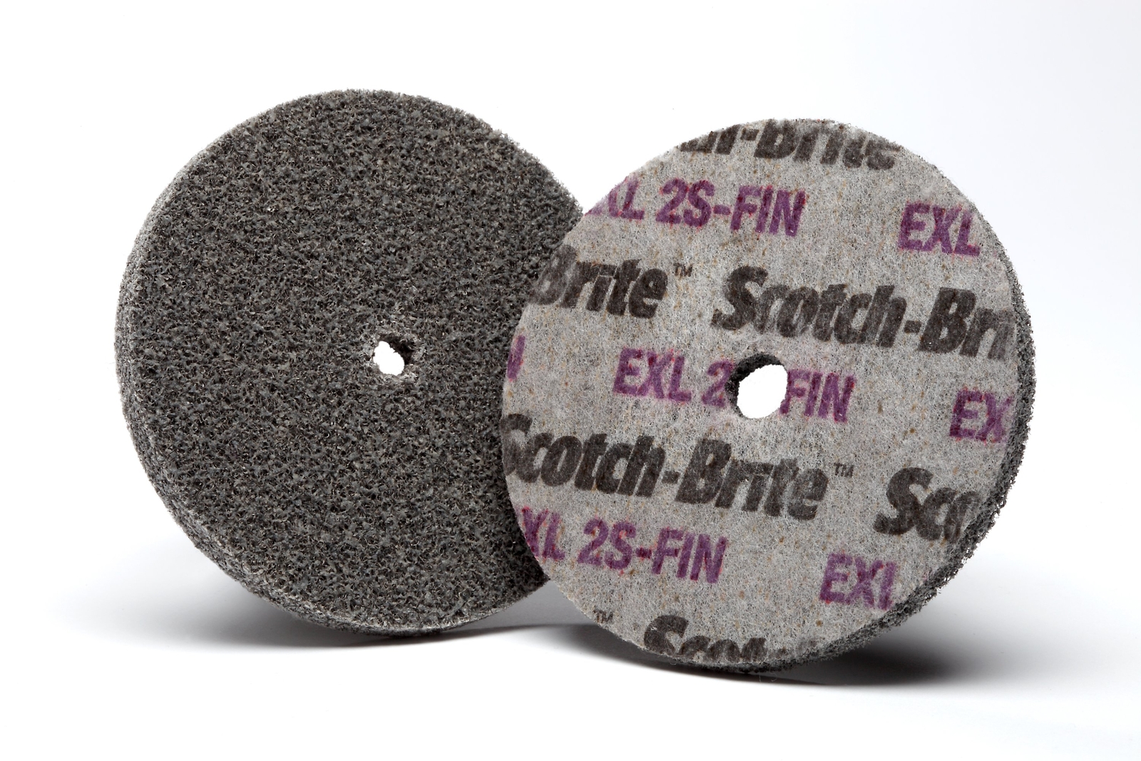 Scotch-Brite EXL Unitized Wheel, 3 in x 1/4 in x 1/4 in 2S FIN, 40 (Case of 40)