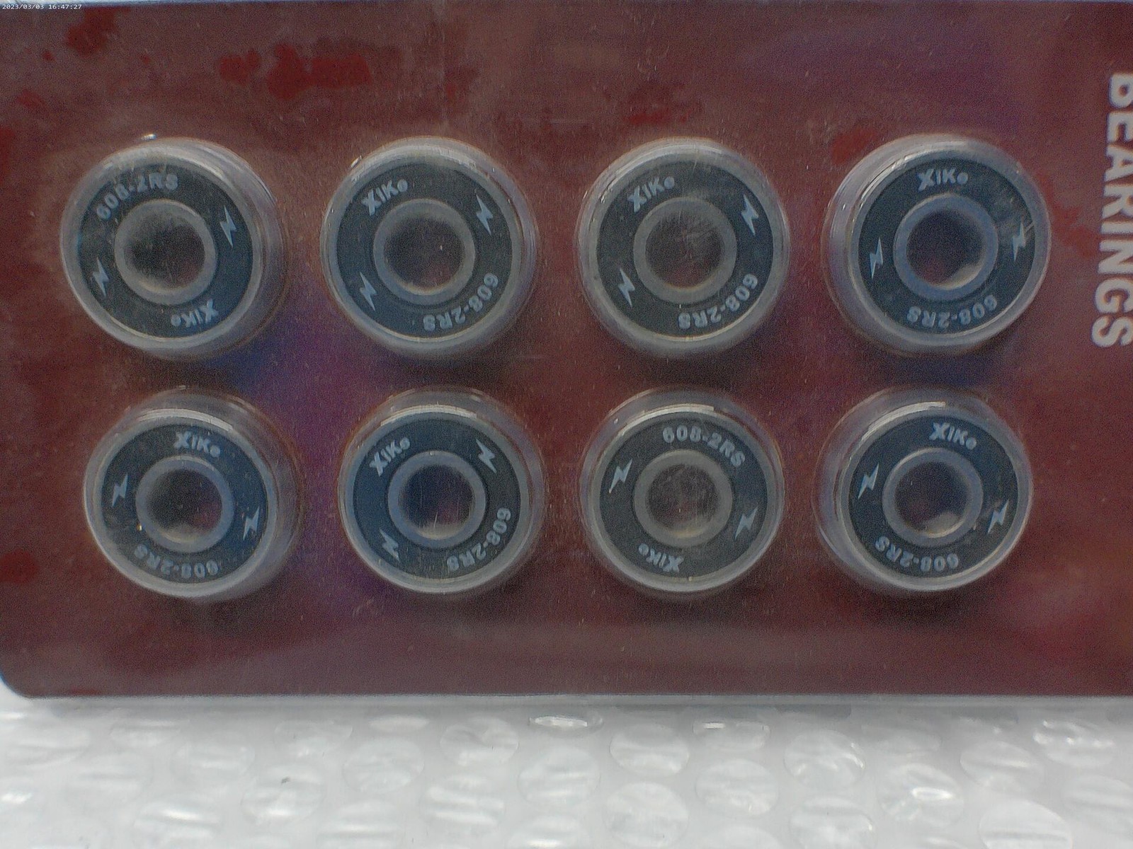 XIKE 608-2RS BEARING PKG OF 8 NSMP