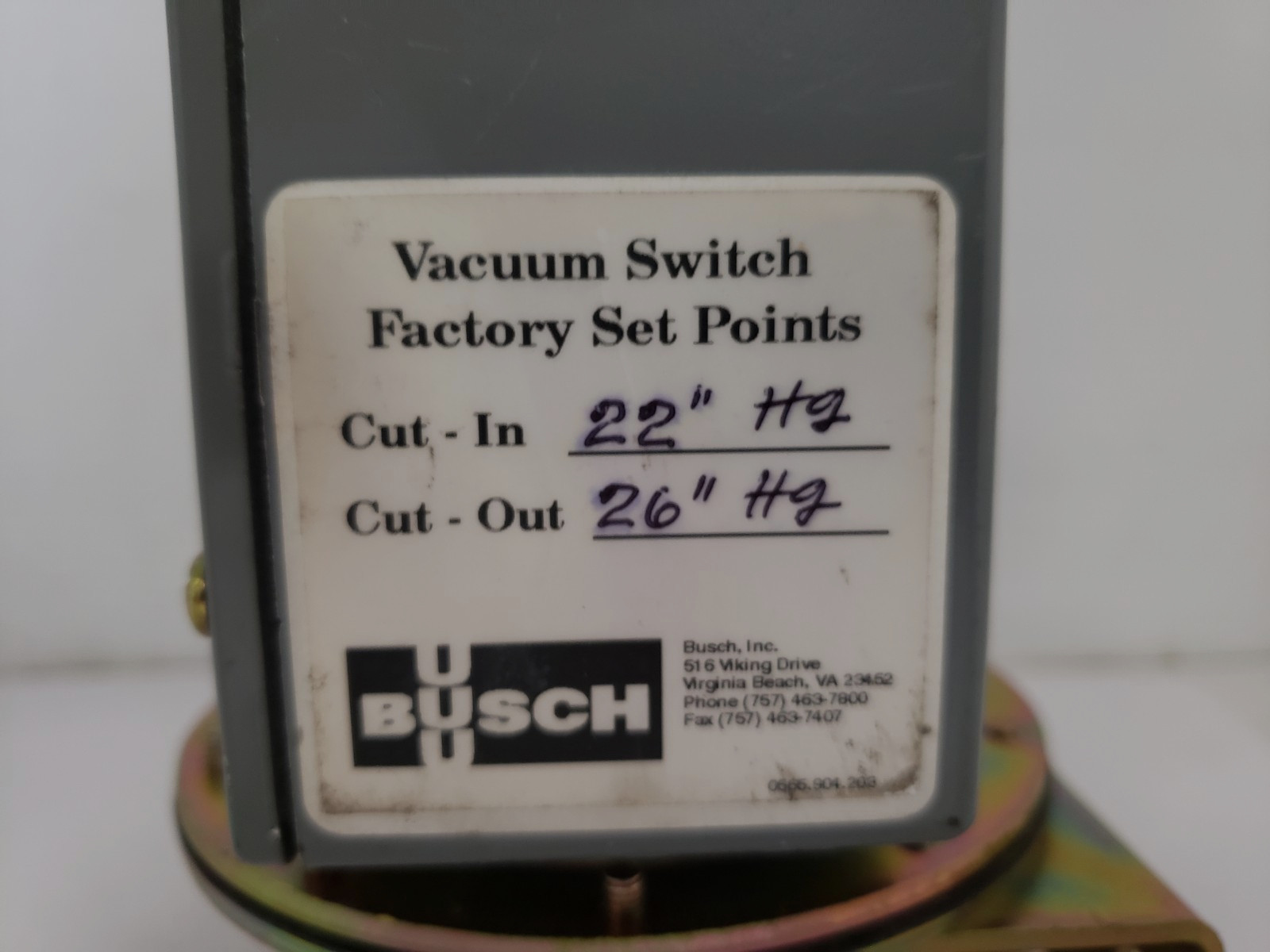 SQUARE D 9016GAW-21 VACUUM SWITCH ELECTROMECHANICAL 3A SERIES C