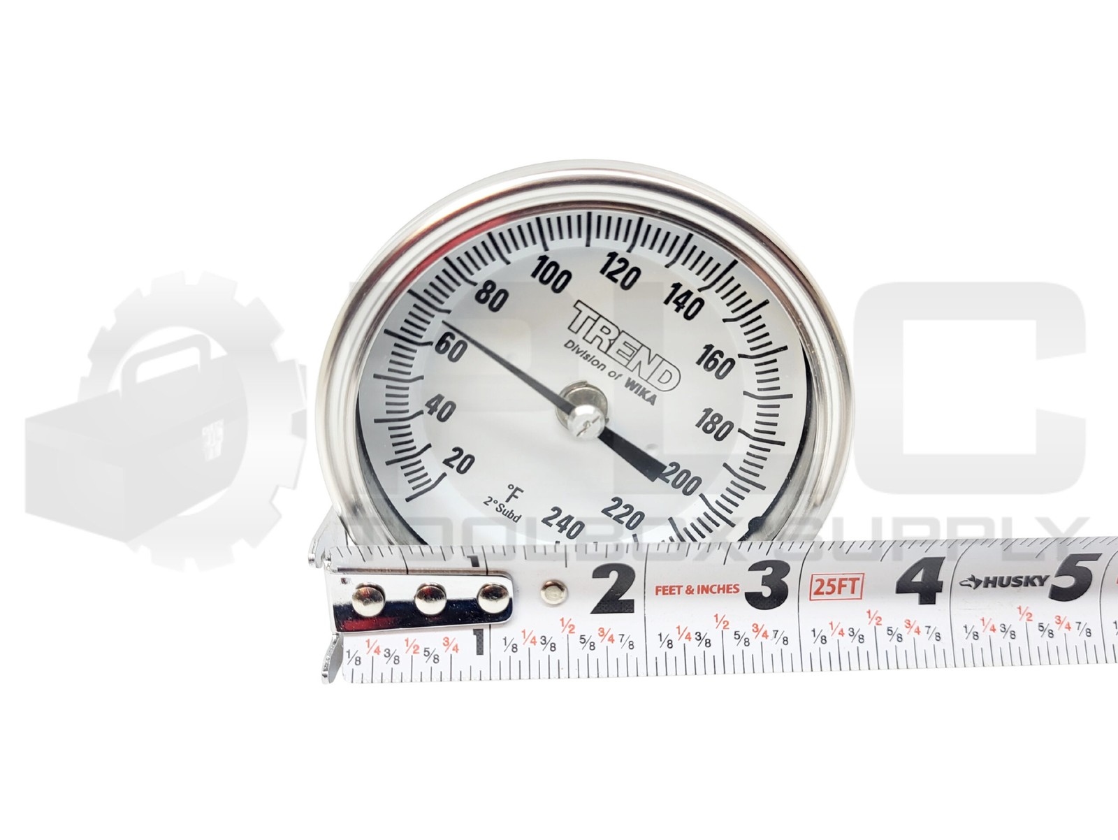 NEW WIKA 30060A207G4 BIMETAL THERMOMETER 3IN, 20/240F, 1/2IN NPT, GLASS
