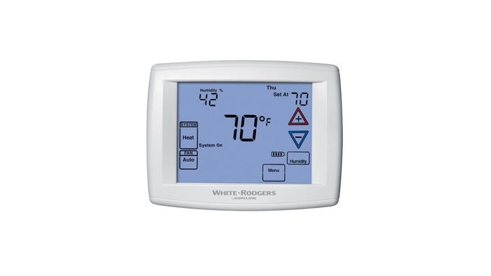 Copeland 1F98EZ-1441 4-Wire Programmable Touchscreen Thermostat w/ Sensor
