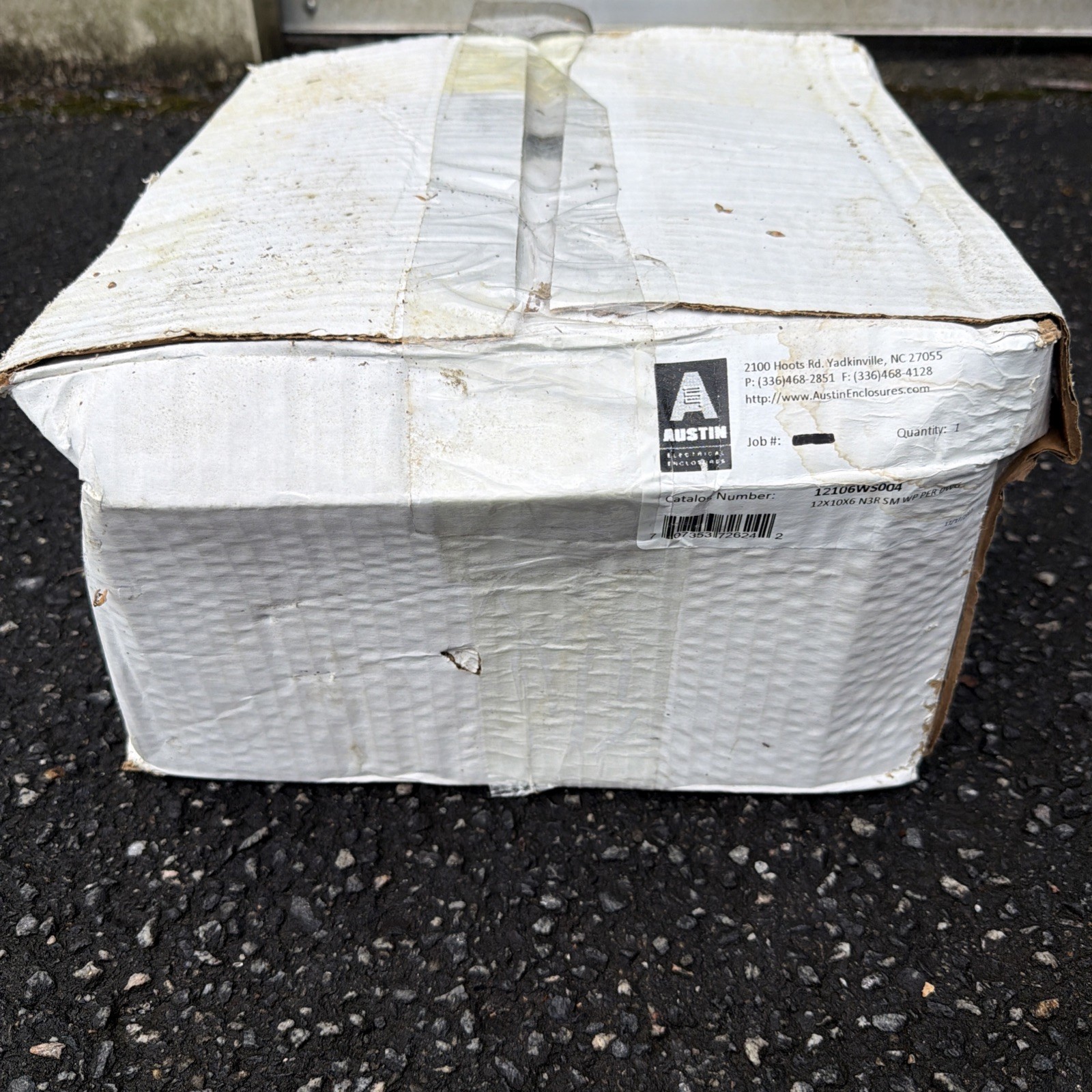 Austin Electrical Enclosure 12″ X 10″ X 6″ N3R SM WP PER DWG 12106WS004 New