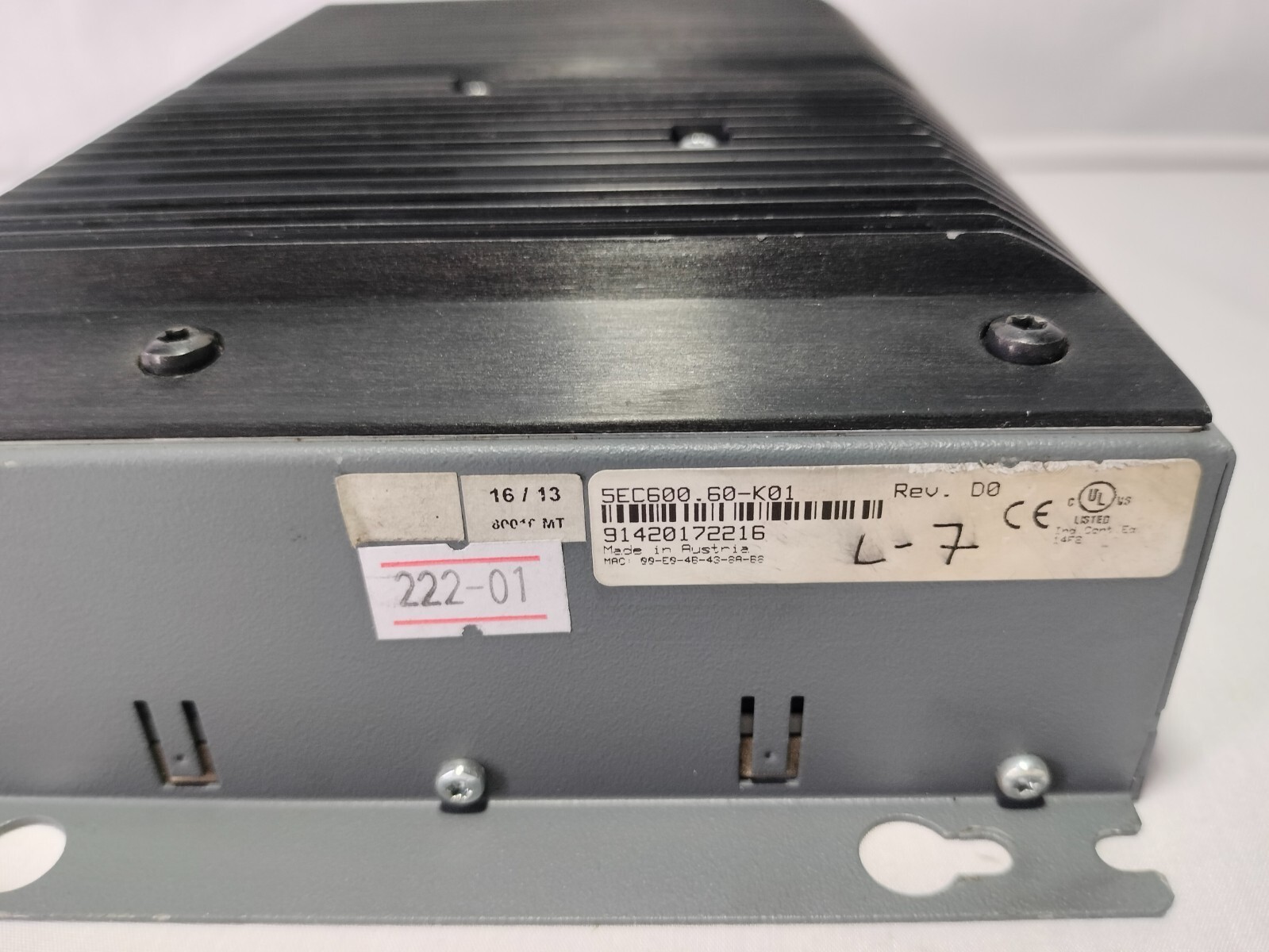 B&R Automation 5EC600.60-K01 5EC60060K01 Rev D0 Industrial PC Made in Austria