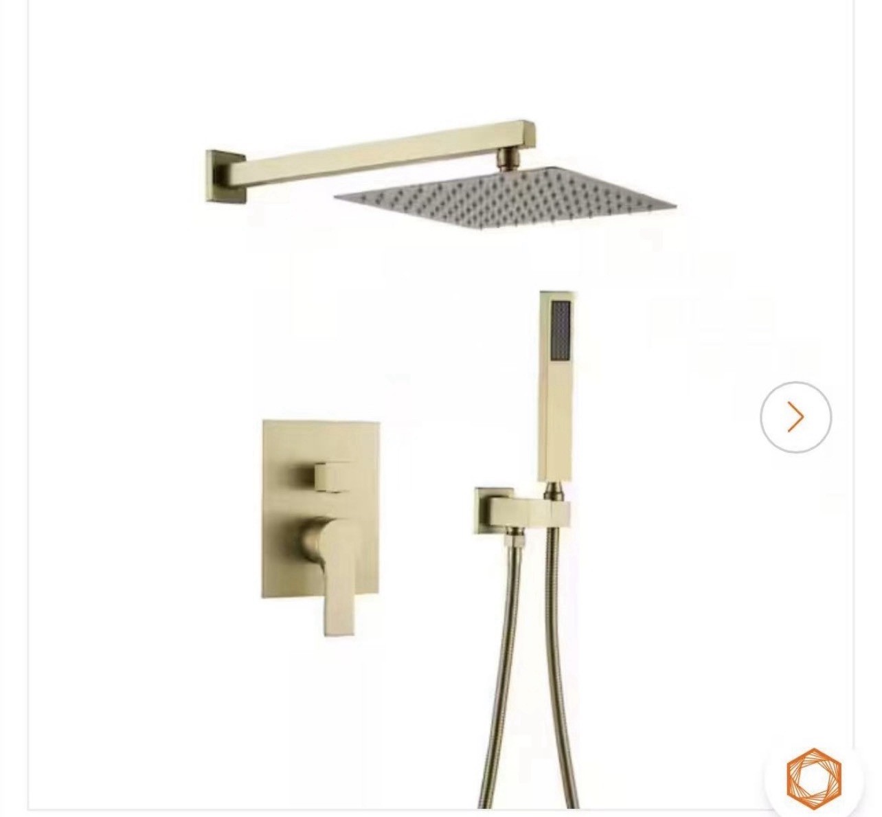 1-Spray Patterns with 2.5 GPM 10 in. Wall Mount Dual Shower Heads