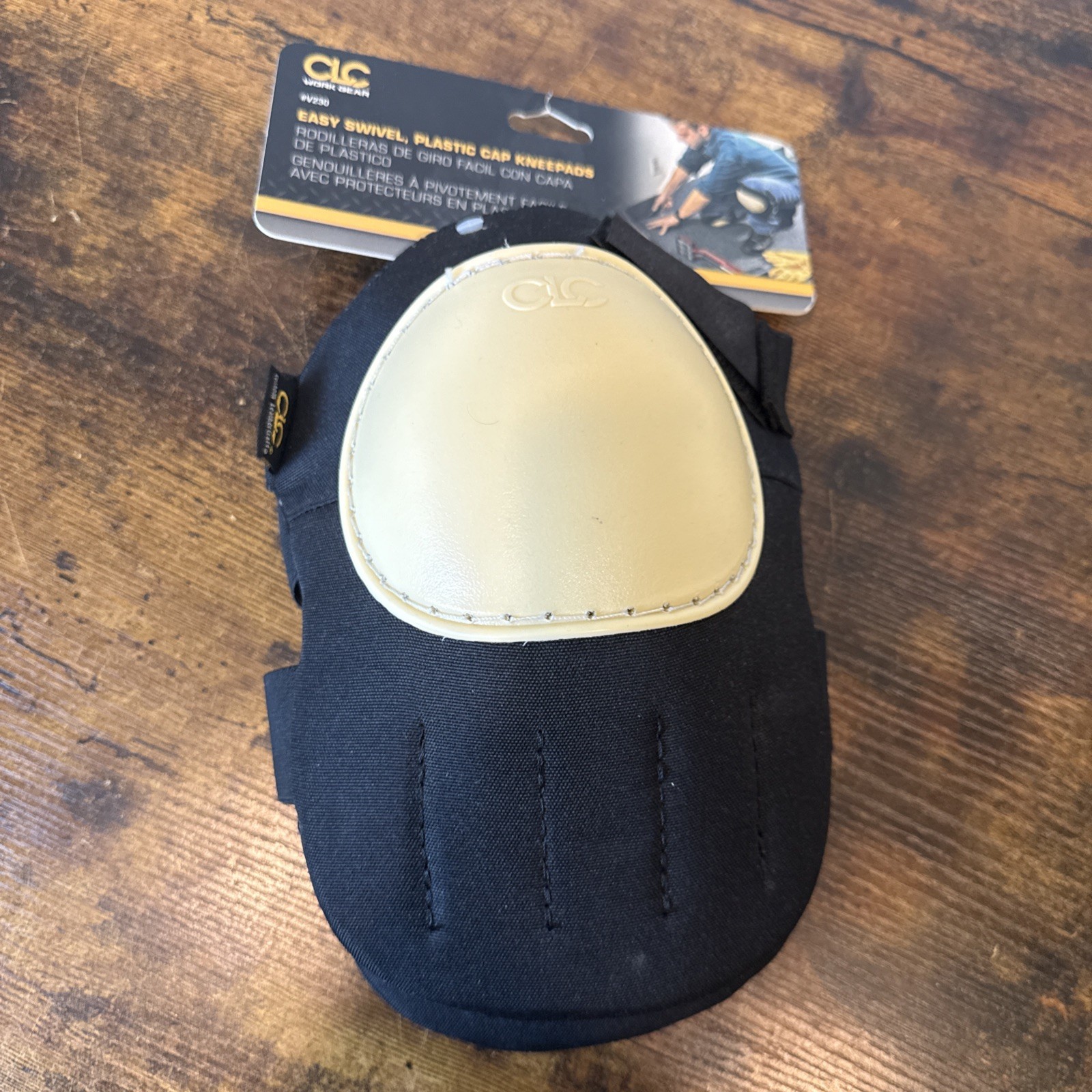 CLC Work Gear V230 Knee Pad – Swivel • Foam Pad • Fabric Cap • Hook‑and‑Loop NEW