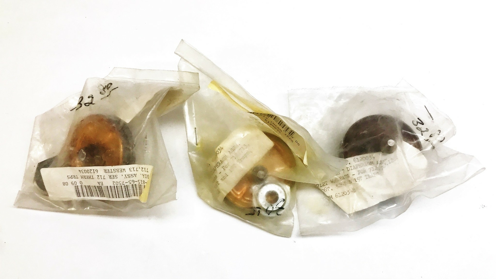 Dunham-Bush Diaphragm Assembly with Seat 6120034 [Lot of 3] NOS